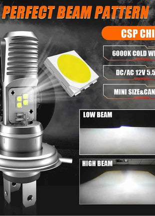 OSRAM HS1 7285CW Led Moto Car Headlight High Low Beam LEDriving HL HS1 NEW GEN H4 Motorcycle Lamp Led Bulb PX43t 6000K DC AC 12V