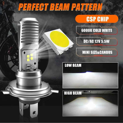 OSRAM HS1 7285CW Led Moto Car Headlight High Low Beam LEDriving HL HS1 NEW GEN H4 Motorcycle Lamp Led Bulb PX43t 6000K DC AC 12V