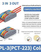 1 In Multiple Out Push-in Electrical Wire Connector Terminal Block Universal Fast Wiring Cable Connectors For Cable Connection