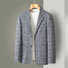 Blazer Uomo Slim Fit a Quadri - Stile British Cerimonia 2025