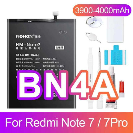 NOHON Battery for Xiaomi Redmi Note 13 12 11 10 Pro 9 8 7 6 5 4 11S 10S 9S Batteries BN5P BN53 BN46 BN45 BN5D BP47 BP4K BM5T