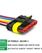 5/20/100sets HID Waterproof Connectors 1/2/3/4/5/6 Pin Car Electrical Wire Connector Plug Truck Harness with 15CM Wire Cable