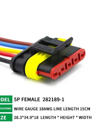 5/20/100sets HID Waterproof Connectors 1/2/3/4/5/6 Pin Car Electrical Wire Connector Plug Truck Harness with 15CM Wire Cable