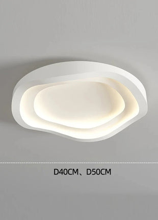 Lampadario LED Moderno e Creativo per Camera da Letto, Illuminazione Decorativa Rotonda Bianca per Soggiorno, Cucina e Sala da Pranzo