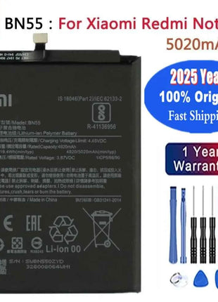 New 100% Original Battery For Xiaomi MI Redmi Note K20 K30 Pro 5 7 8 9 9S 9T 10 10X 10T 10X 11T 11 Ultra 11T POCO X3 F2 4X Pro