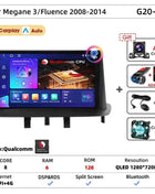 Srnubi Car Radio For Renault Megane 3 Fluence Samsung SM3 2008-2014 Multimedia Player Carplay Android Auto Autoradio Navigatore