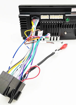 Adattatore per cablaggio ISO Android per auto Spina a 16 pin Cavo audio ausiliario per unità principale radio aftermarket per Audi A3 8P A4 TT