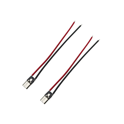 2/5/10 Pezzi Connettore USB Tipo C 10cm a 2 Pin Maschio e Femmina per Saldatura, Presa di Ricarica USB-C per Porte di Ricarica di Telefoni Cellulari