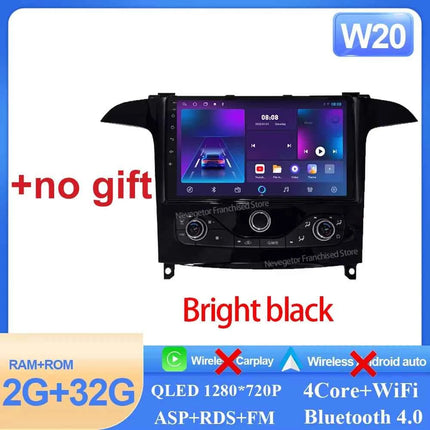 Car Radio Carplay Android 16 For Ford S Max S-MAX 2006-2015 For Ford Galaxy 2014 Bright black Auto Stereo Multimedia Player DPS