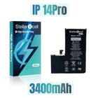 StellarXcell Ultra High Capacity Battery For iPhone7 8Plus 11 12Mini 13ProMax X XS XR 14plus 15Pro  show 100%healthy