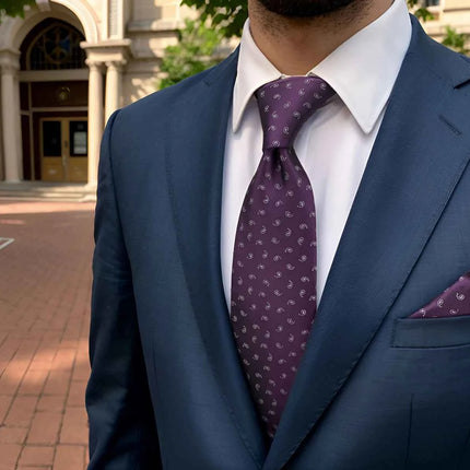 Set Cravatta e Fazzoletto Uomo Colorato 160cm - Accessori Matrimonio
