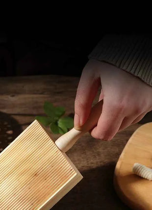 Wooden Butter Table and Popsicles Wooden Garganelli Board Natural Wood Practical Pasta Gnocchi Macaroni Board Making Handmade
