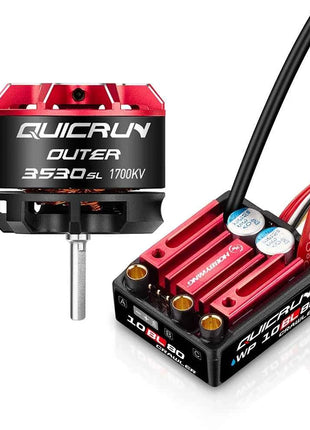 Hobbywing Quicrun WP 10BL80 2-4S 80A Waterproof ESC & Outer 3530SL 1700KV/2200KV Motor