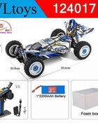 Wltoys New 124017-V8 1/12 2.4G Racing RC Cars 4WD Brushless Motor 75Km/H High Speed Remote Control Off-road Drift Toys For Aduit