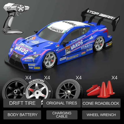 Rc Car 1:16 40km/H High-Speed Drift Remote Control Car 2.4Ghz 4WD Professional Competitive Modifiable Racing Car