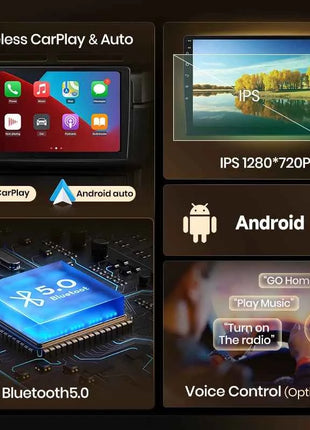 Junsun 7 9 10 inch Universal CarPlay Android Auto Car Radio For VW Fiat Renault Nissan Hyundai GPS Multimedia autoradio Stereo