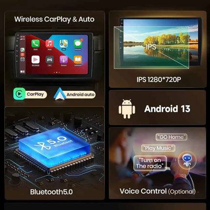 Junsun 7 9 10 inch Universal CarPlay Android Auto Car Radio For VW Fiat Renault Nissan Hyundai GPS Multimedia autoradio Stereo