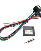 Wiring adapter Mini-ISO CAN Bus decoder, SWC PDC display retention, P&P 16 pin Android, for Renault Megane Mk2 Phase 2, Clio 3
