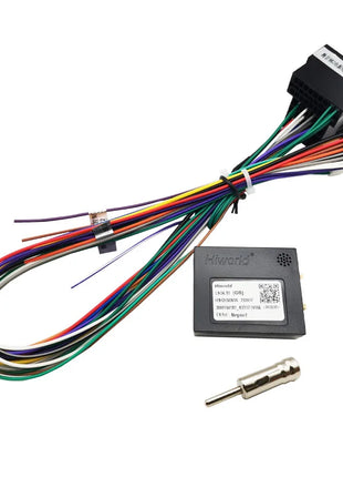 Wiring adapter Mini-ISO CAN Bus decoder, SWC PDC display retention, P&P 16 pin Android, for Renault Megane Mk2 Phase 2, Clio 3