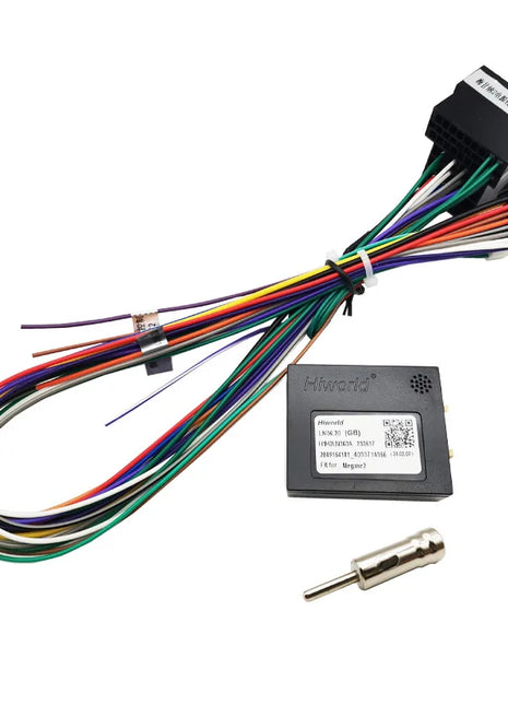 Adattatore per cablaggio Mini-ISO Decodificatore CAN Bus, ritenzione display SWC PDC, P&P 16 pin Android, per Renault Megane Mk2 Fase 2, Clio 3