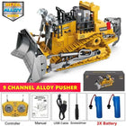 4WD Remote Control Excavator 4x4 Alloy Dump Truck Bulldozer Radio Model RC Car Construction Vehicle Toy Children Kids Gifts