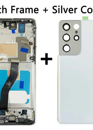 6.8" Super AMOLED For Samsung  S21 Ultra 5G G998 G998U Display Touch Screen Digitizer For Samsung S21Ultra G998B LCD