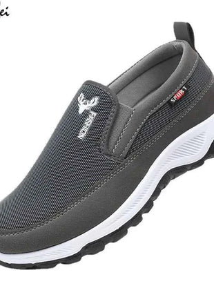 Men Running Hiking Sneakers Breathable Orthopedic Travel Plimsolls Slip On Comfortable for Outdoor Activity Hiking Walking
