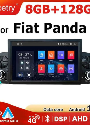 Wireless 7'' Carplay Android 15 Auto Stereo autoradio For Fiat Panda 2020-2023 2 din Car Radio Multimedia player Screen 4G LTE