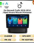 Podofo 10.1'' 8Core Car Audio For Renault Trafic 2010-2014/ Opel Vivaro/Nissan Primastar Carplay Android Auto Qualcomm DSP RDS