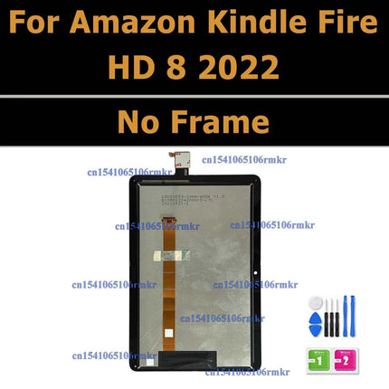 Display LCD per Amazon Fire HD 8 (2017/2020/2022) - Touch Screen Digitizer Ricambio K72LL4 KFONWI SX034QT