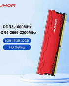 JUHOR DDR4 Ram 16GB 8GB 32GB 2666MHz 3200MHz DDR3 8GB 1600MHz DIMM Desktop Memory New Memoria Rams With HeatSink