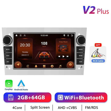 Podofo CarPlay Android Radio For Opel Astra Antara Corsa Zafira Combo Car Intelligent System 2din GPS Stereo Dashboard Car Radio