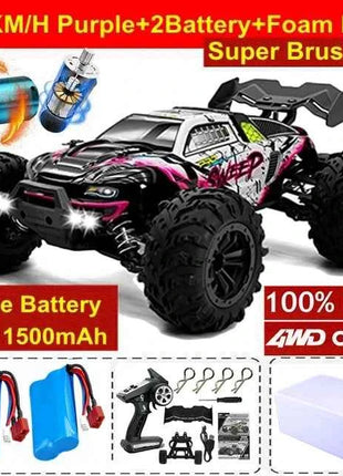 4WD Remote Control Car Off Road 4x4 RC High Speed Buggy Truck Super Brushless 50 or 80KM/H Fast Drift Racing Toy Kids Adults
