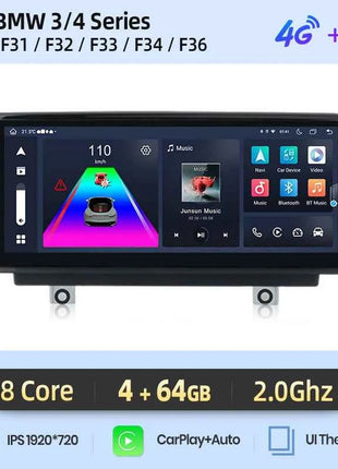 Junsun 1920*720 Wireless Carplay Android Auto Multimedia Car Radio For BMW 1 2 3 4 Series F20 F21 F22 F30 F31 F32 F33 F34 F36