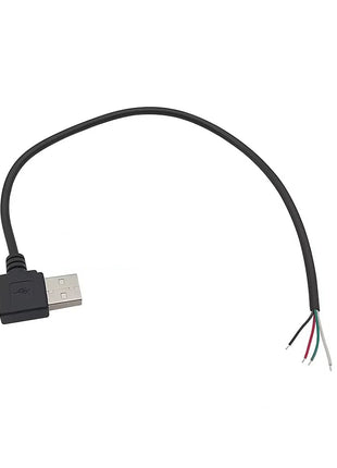 1 pc 2 Pin 4 Pin Type-C Micro USB USB 2.0 A Male Plug Elbow Head Power Cable Solder Connector DIY Repair Line 0.25m 0.3m 1m