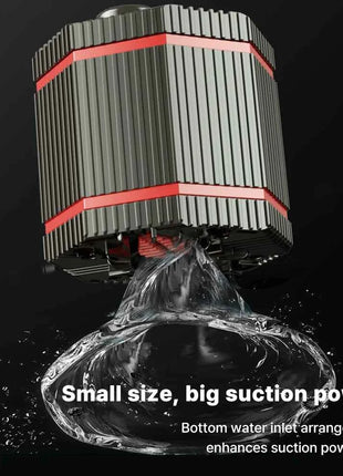 360° Fish Tank Submersible Pump Mini Filter Cleaning Small Bottom Suction Pump Water Circulation Filter Pump Water Change Silent