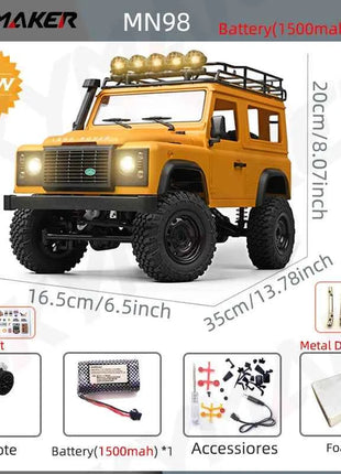 New MN99s MN98 1:12 MN Model RTR Version RC Car 2.4G 4WD RC Rock Crawler Defender Remote Control Car 1/12 RC Truck Cars Toys