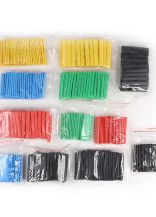 Kit tubi termorestringenti in sacchetto 127/164/328/530 pezzi 2:1 Filo termoretraibile Tubo termoretraibile Collegare la copertura Guaine di protezione del filo