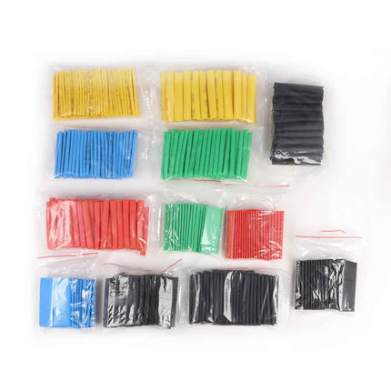Kit tubi termorestringenti in sacchetto 127/164/328/530 pezzi 2:1 Filo termoretraibile Tubo termoretraibile Collegare la copertura Guaine di protezione del filo