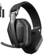EKSA G19BT 2.4GHz Wireless Gaming Headphones Ultra-light Bluetooth 5.4 Headset Gamer with Microphone for PC/PS5/Xbox