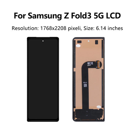 Schermo Per Samsung Z Fold 3 F926B F926B/DS Display LCD Touch Screen Digitale Assemblea Samsung Z Fold 3 Display Parti di Ricambio