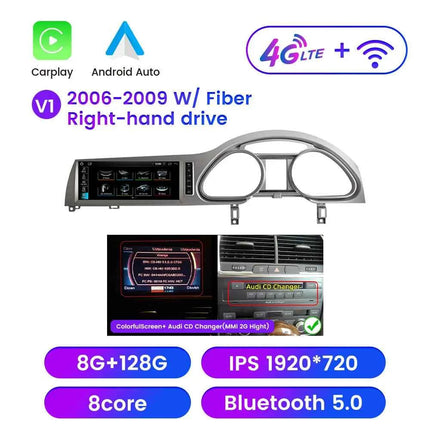 For Audi Q7 4L 2006-2009 Android Car Radio GPS Navigation Multimedia Player Carplay Android Auto IPS Touch Screen 4G 10.25 Inch