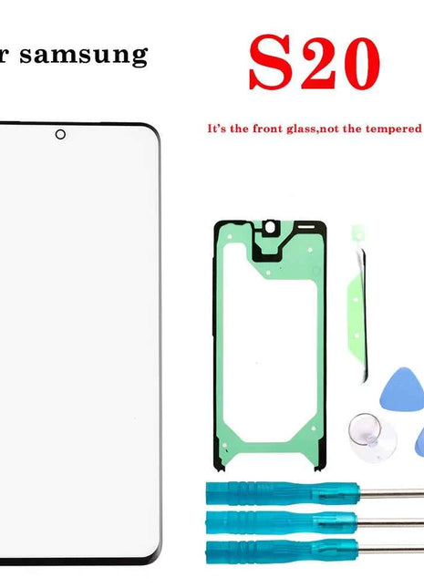 1Set Nuovo Display LCD Frontale In Vetro Esterno Touch Screen Esterno Pannello Obiettivo Per Samsung Galaxy S8 S9 S10 S20 Nota 8 9 10 Plus Ultra