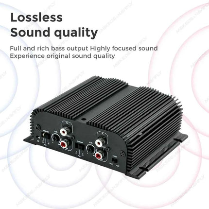 Car Digital Power Amplifier Digital Audio Processor Stereo Amplifier Digital Bass Amplifier Mini AMP Driver Lossless Music Amp