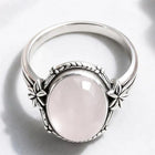 Anello Huitan con Foglia Incisa Stile Fresco per Donna, Imitazione Pietra di Luna, Elegante per Matrimoni e Feste, Accessorio Trendy, Gioiello Versatile