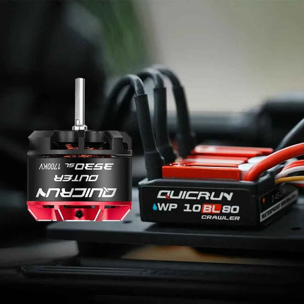 Hobbywing Quicrun WP 10BL80 2-4S 80A Waterproof ESC & Outer 3530SL 1700KV/2200KV Motor