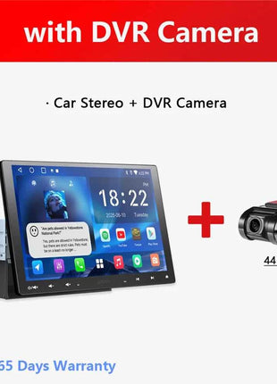10 inch Android Car Stereo Single 1 Din Retractable Screen Apple CarPlay Android Auto 1Din Car Bluetooth Radio Head Unit