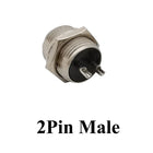1 Pz GX12 2/3/4/5/6Pin Maschio Femmina Butting Wire Cavo Circolare Presa Aviazione Spina del Pannello Connettore Tappo Antipolvere Impermeabile