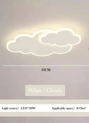 AuroraRealm Lampada da soffitto a LED per camera da letto per bambini Creativo Cloud bianco Ragazzo Ragazza Apparecchio da studio Lustro Decorazioni per la casa Luci del soggiorno