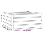 Garden flower box, 320x80x77 cm steel frame, villa courtyard combined planting trough, outdoor anti-corrosion planting box